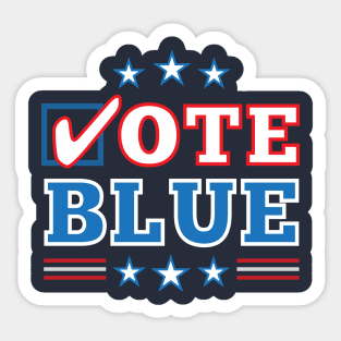 Vote Blue Democratic Midterm Election Sticker